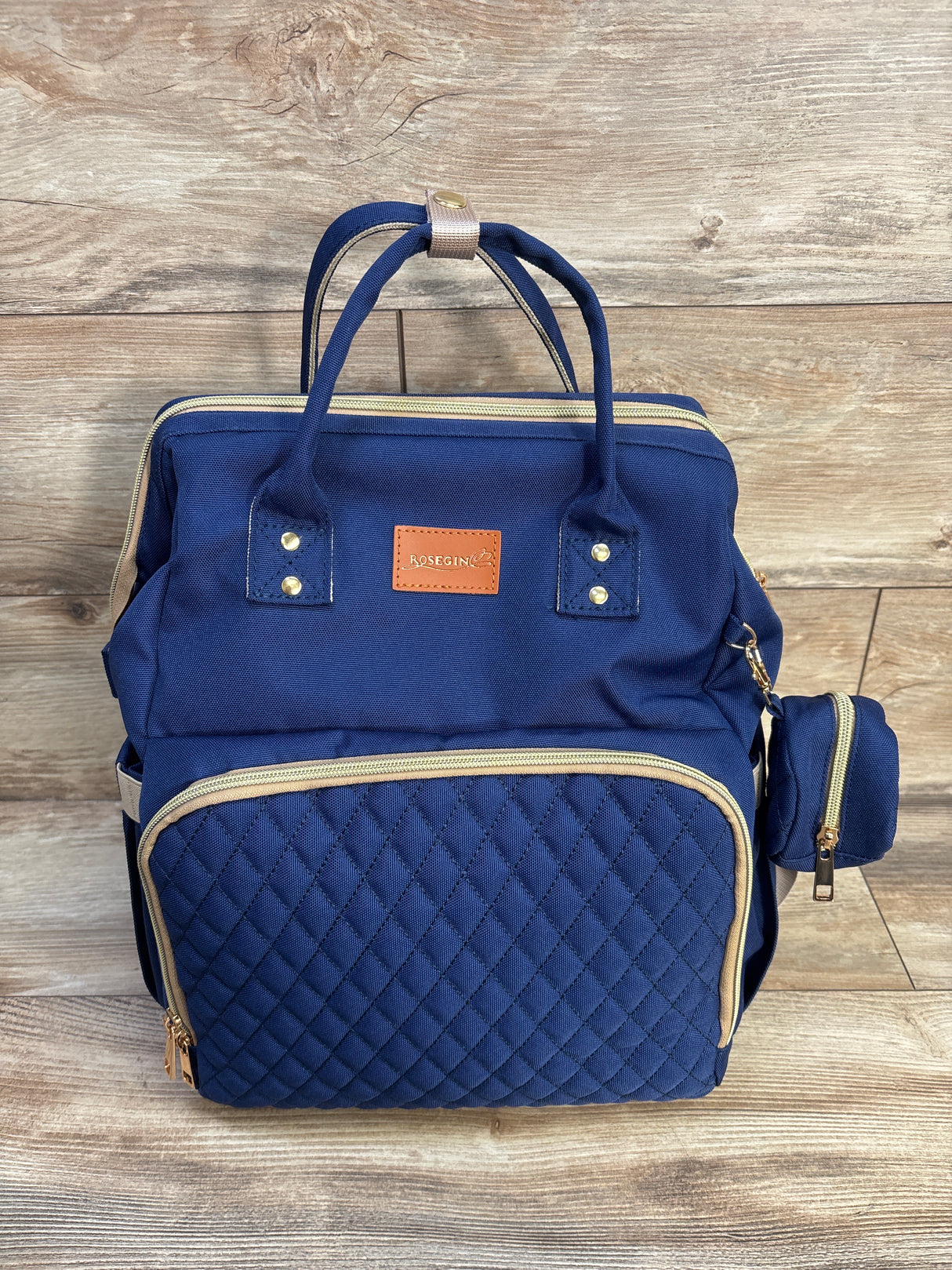 ROSEGIN Diaper Bag Backpack with Changing Pad - Navy
