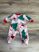Carter's Christmas Blanket Sleeper Pink sz 3m