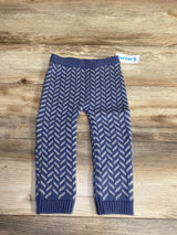 NEW Carter's Chunky Sweater Knit Leggings Blue sz 24m