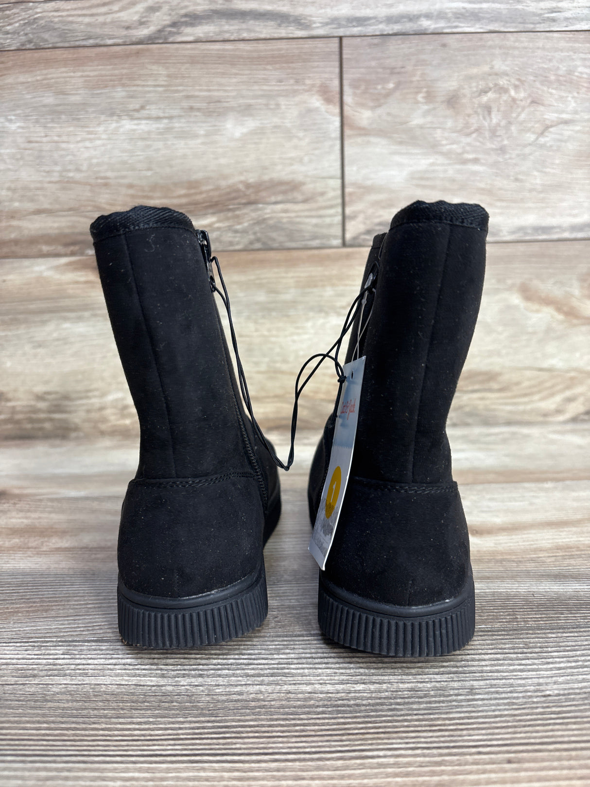 NEW Cat & Jack Arlo Faux Fur Lined Booties Black sz 1Y