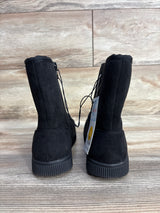NEW Cat & Jack Arlo Faux Fur Lined Booties Black sz 1Y