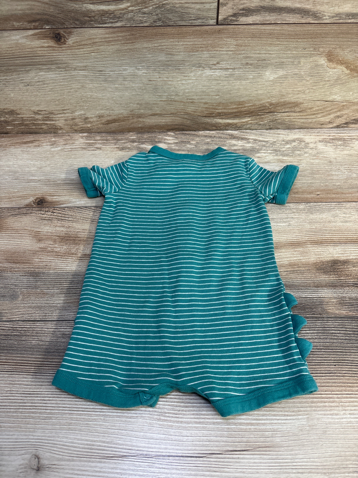Carter's Button-Front Shortie Romper Green sz 18m