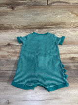 Carter's Button-Front Shortie Romper Green sz 18m