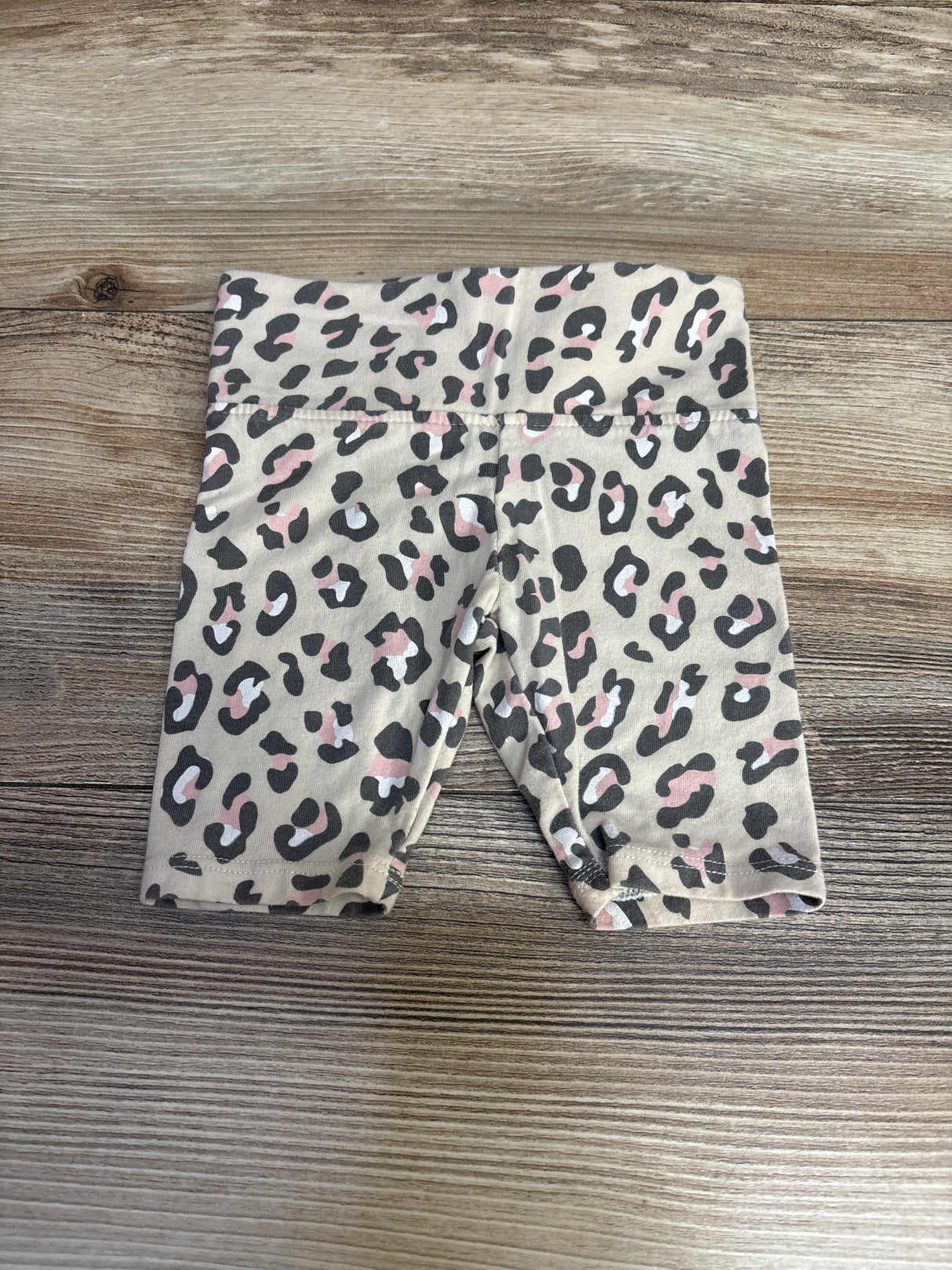 Grayson Mini Leopard Print Bike Shorts Beige sz 18m