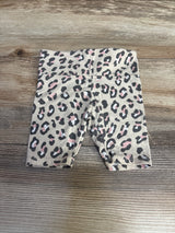 Grayson Mini Leopard Print Bike Shorts Beige sz 18m