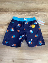 NEW Cat & Jack Floral Swim Trunks Navy sz 5T