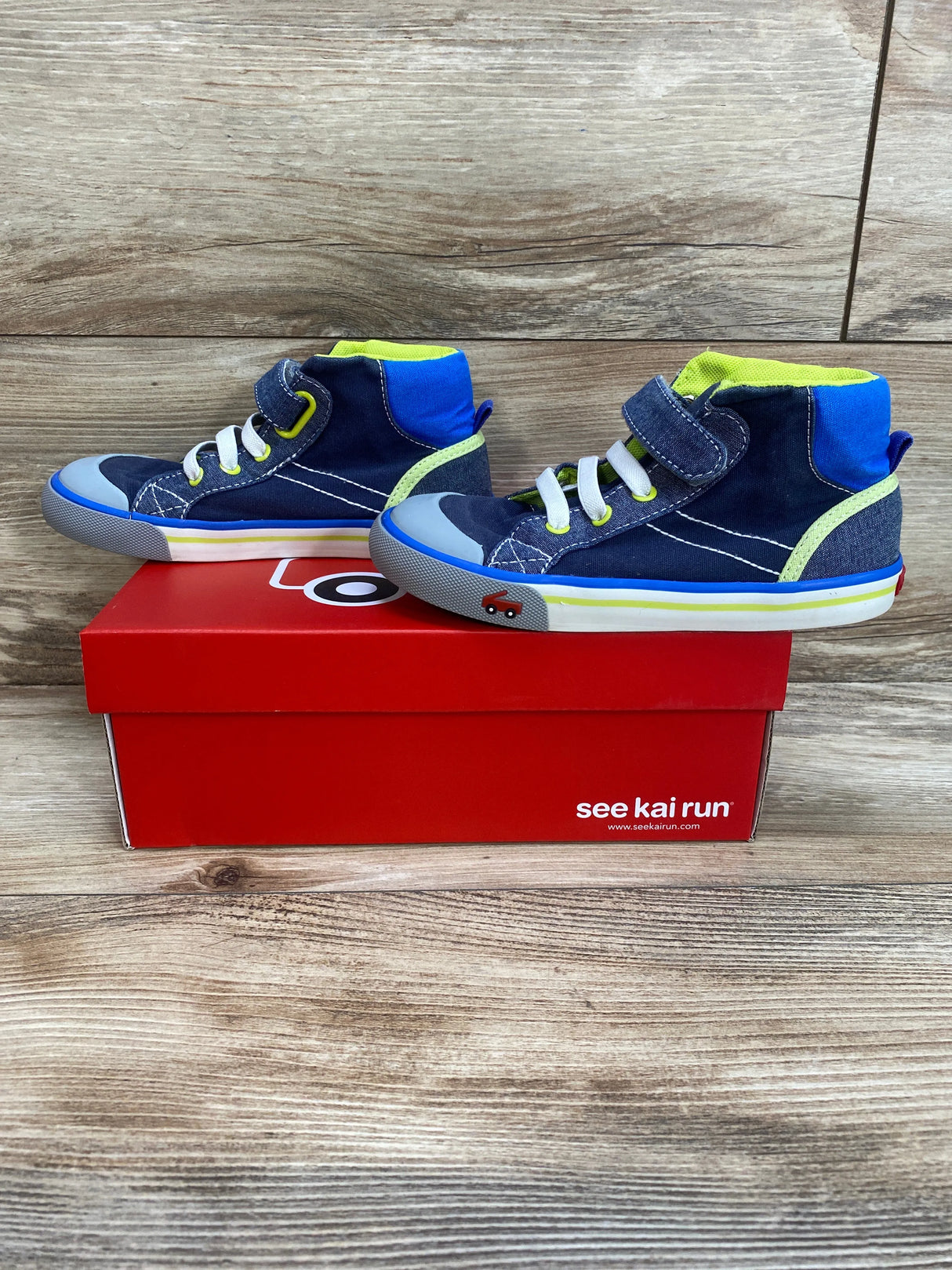 See Kai Run Dane Blue/Lime Sz 12.5c