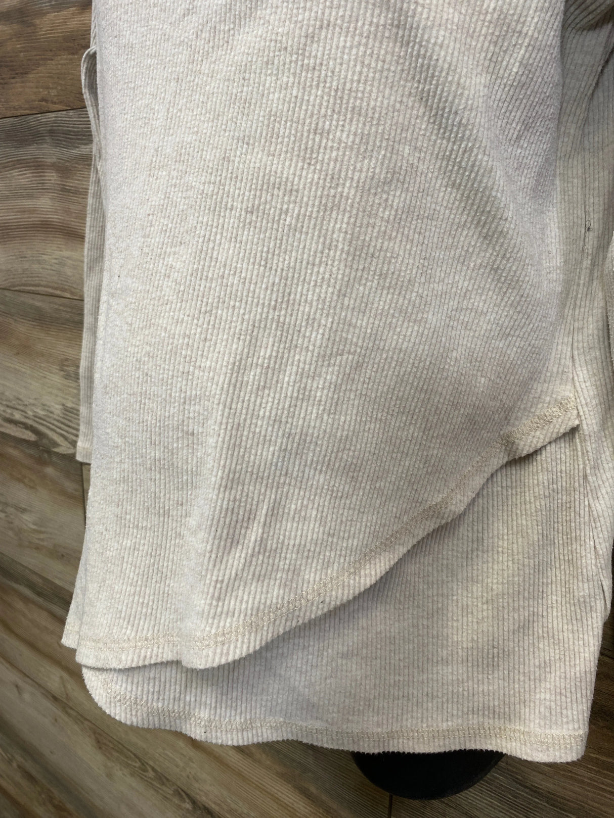 Old Navy Cross-Front Nursing Rib Knit Top Oatmeal sz Large