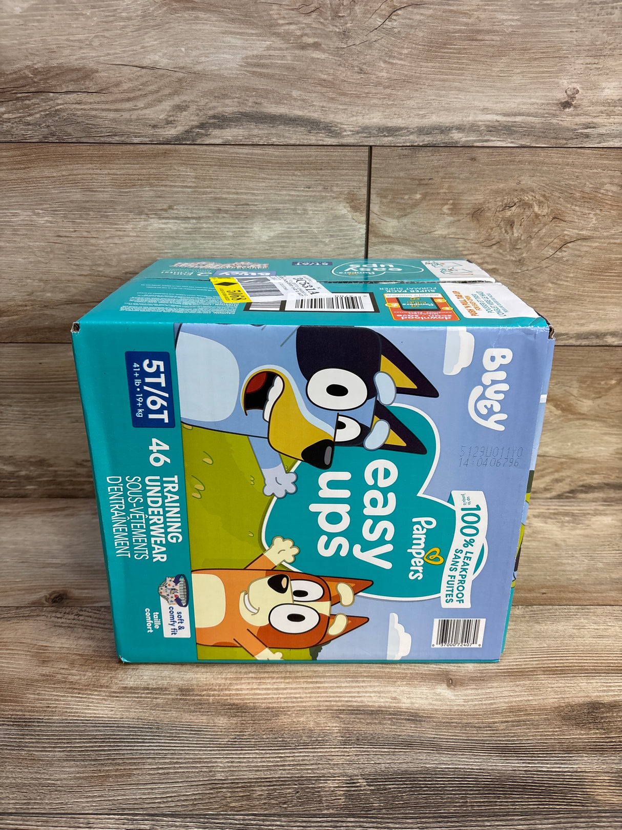 NEW Box of Pampers Easy-Ups Training Underwear, Size 5t/6t 46ct.