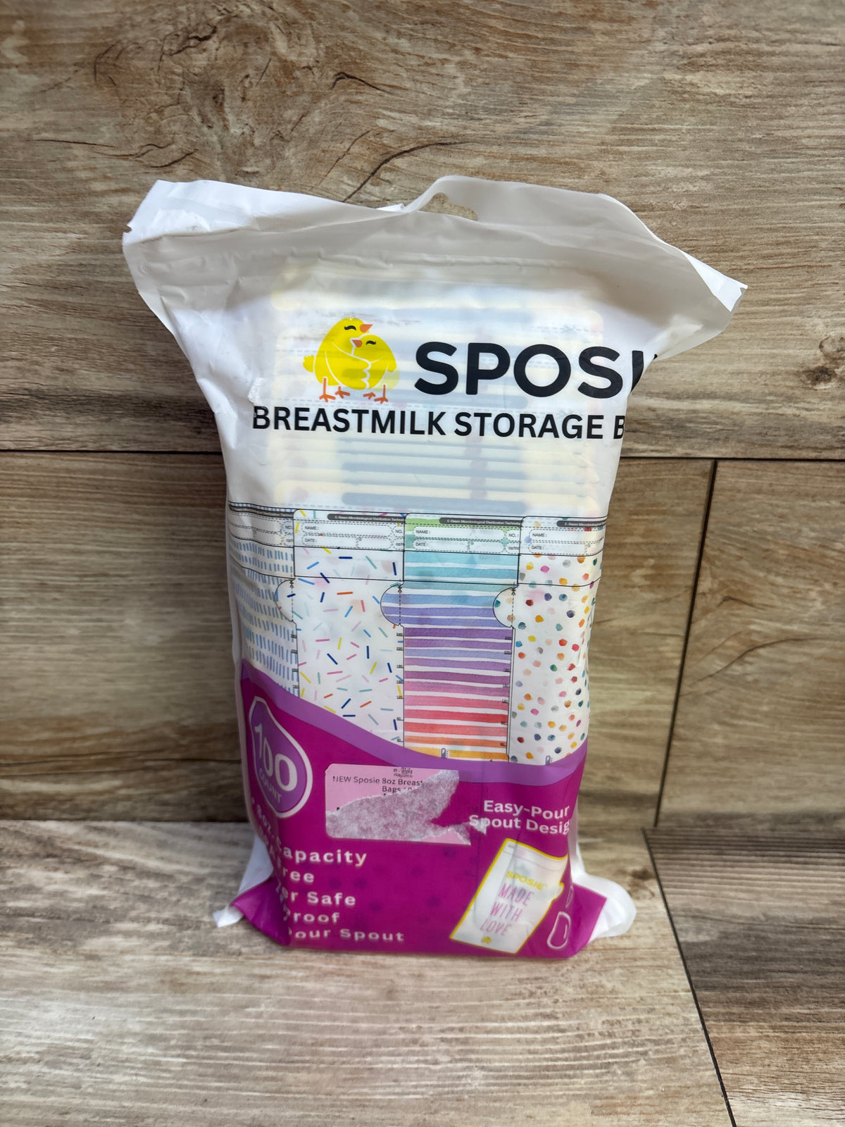NEW Sposie 8oz Breastmilk Storage Bags 100ct