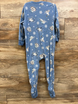 Old Navy Winter Blanket Sleeper Blue sz 3T