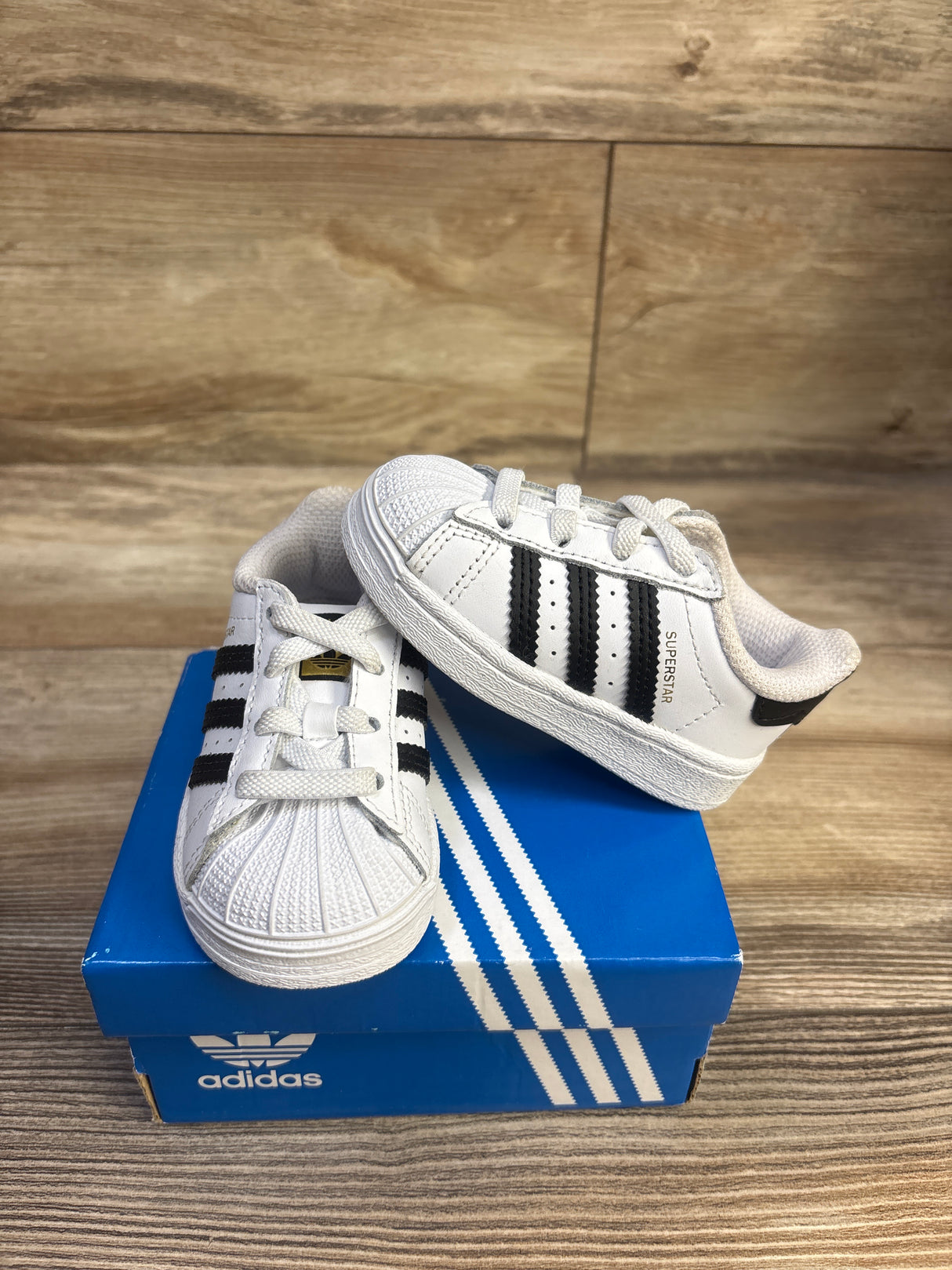 Adidas Superstar El I Sneakers White sz 4c