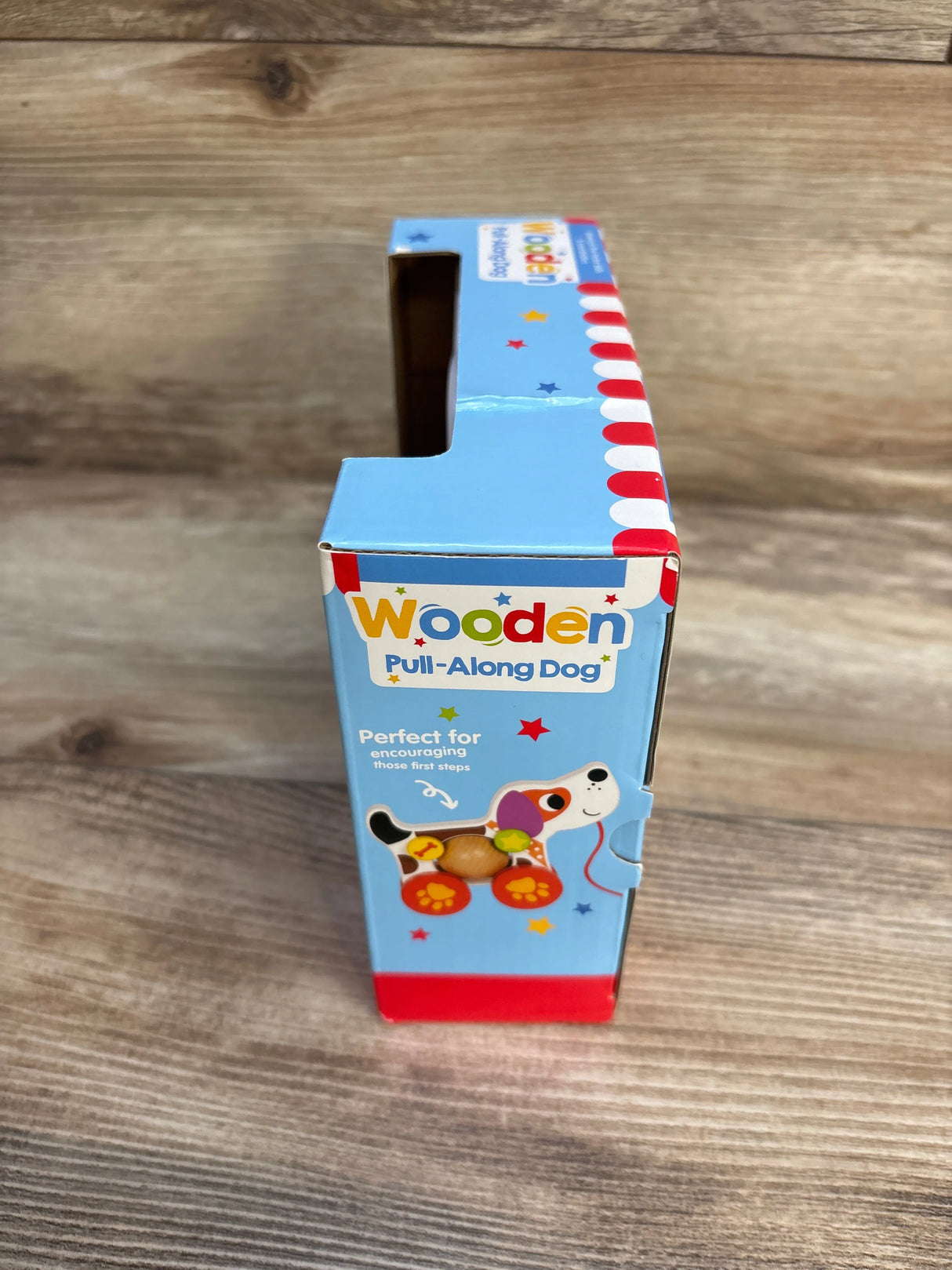 NEW Playright Wooden Pull-Along Dog - Me n Mommy To Be