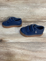 Ralph Lauren Navy Leather Sneakers sz 5c