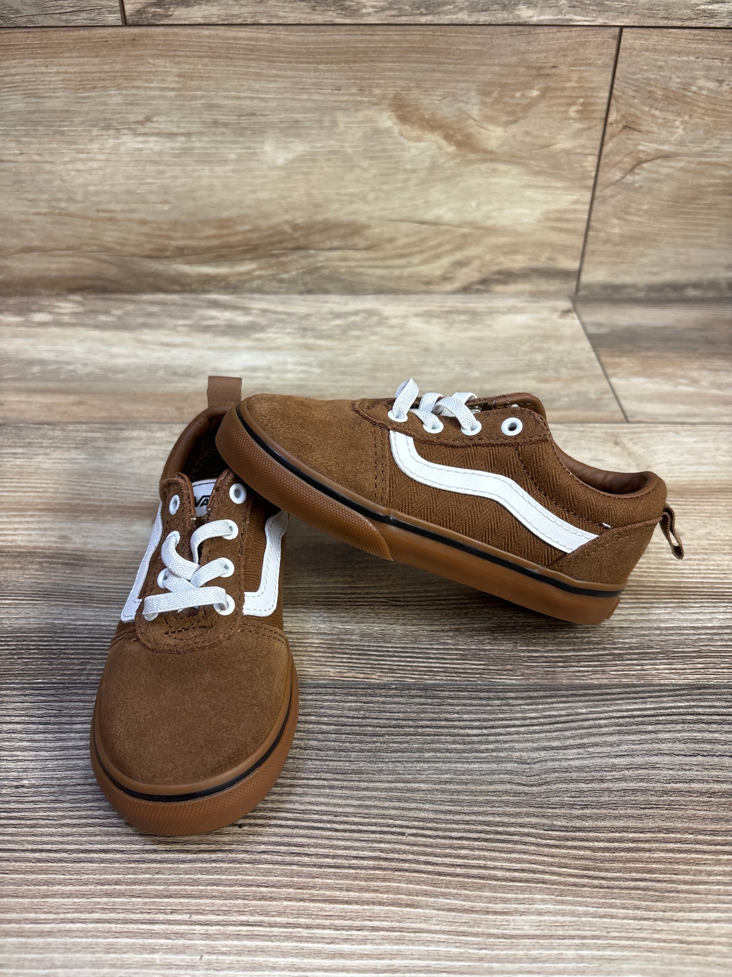 Vans Ward Sneakers in Herringbone Dashund/Gum sz 9c