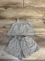 Carter's 2pc Textured Tank Top & Shorts Set Beige sz 24m