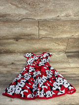 Disney Junior Minnie Mouse Print Dress Red sz 3T