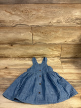 Cat & Jack Chambray Button Front Dress Blue sz 3T