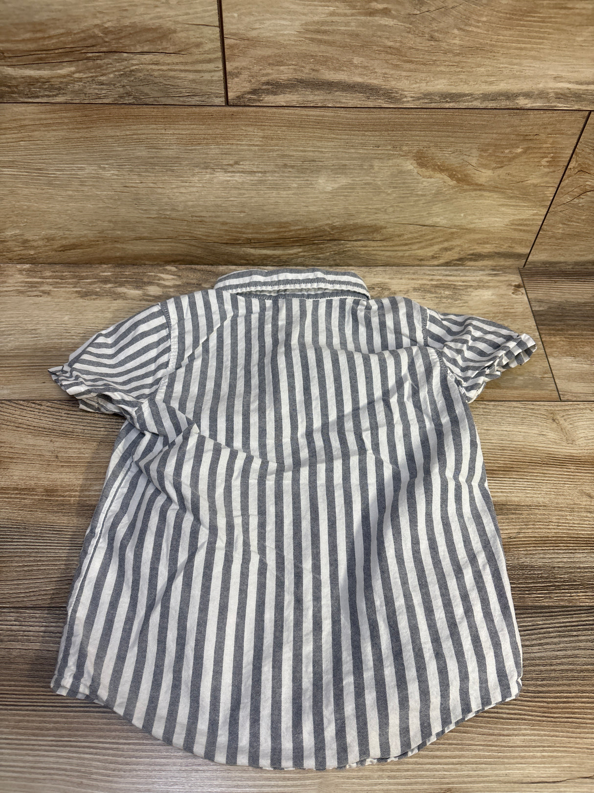Old Navy Striped Button Up Shirt White sz 5T