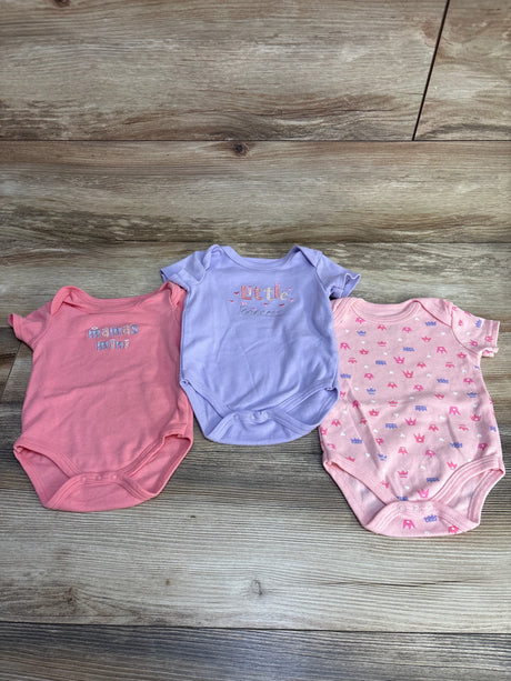 Princess Rose 3pk Princess Bodysuits Pink sz 3-6m - Me n Mommy To Be