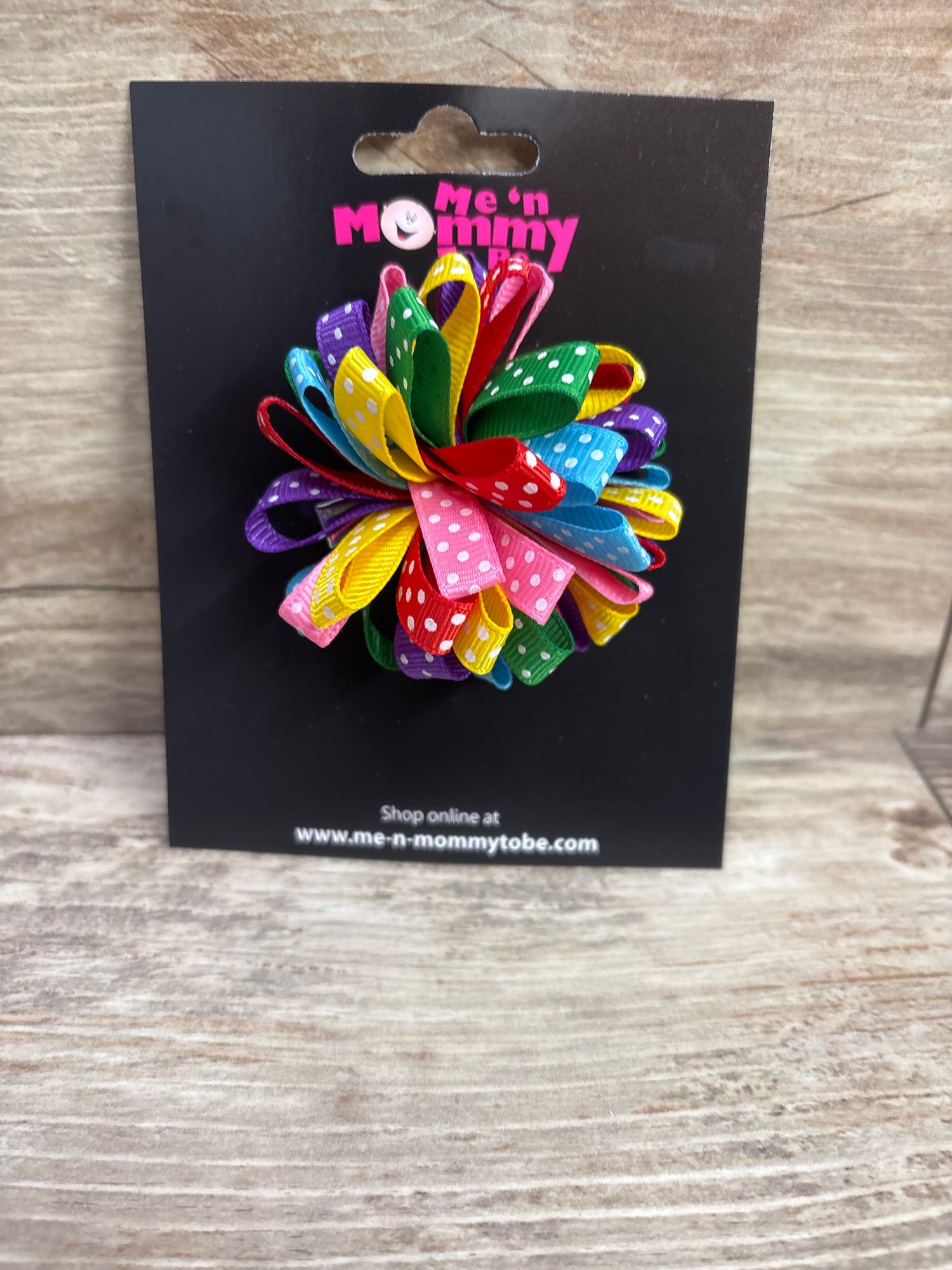 NEW Polka Dot Loop Hair Bow Multicolor
