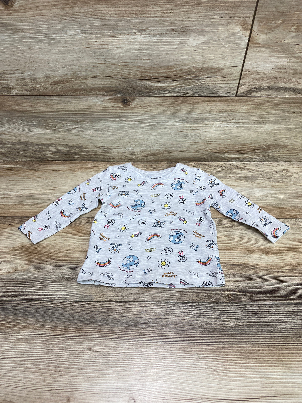 NEW Primark Long Sleeve Shirt Grey sz 9-12m