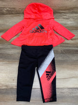 Adidas 2pc Hooded Shirt & Leggings Pink sz 3m