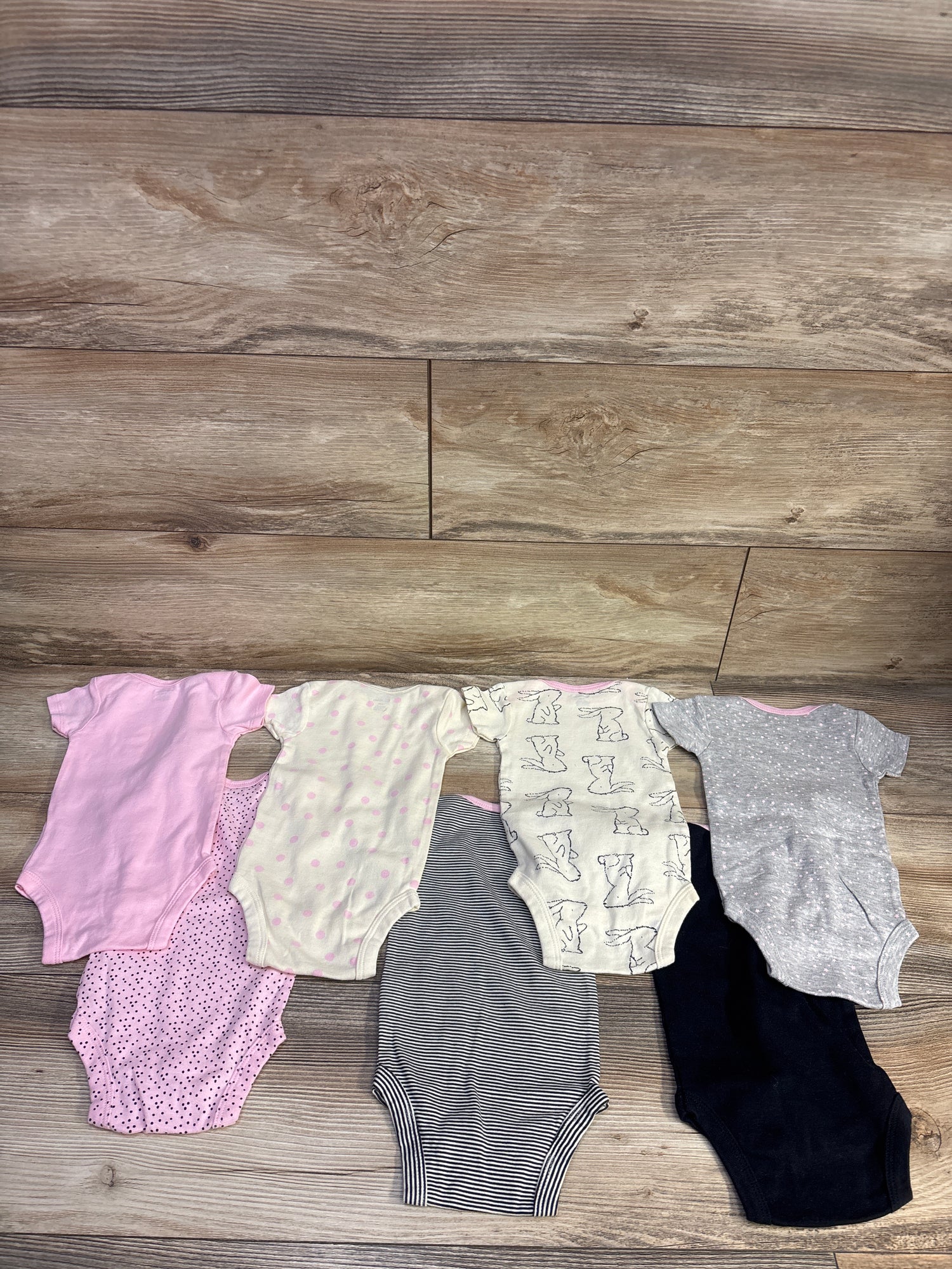 Gerber 7pk Bodysuit Set Pink sz 0-3m