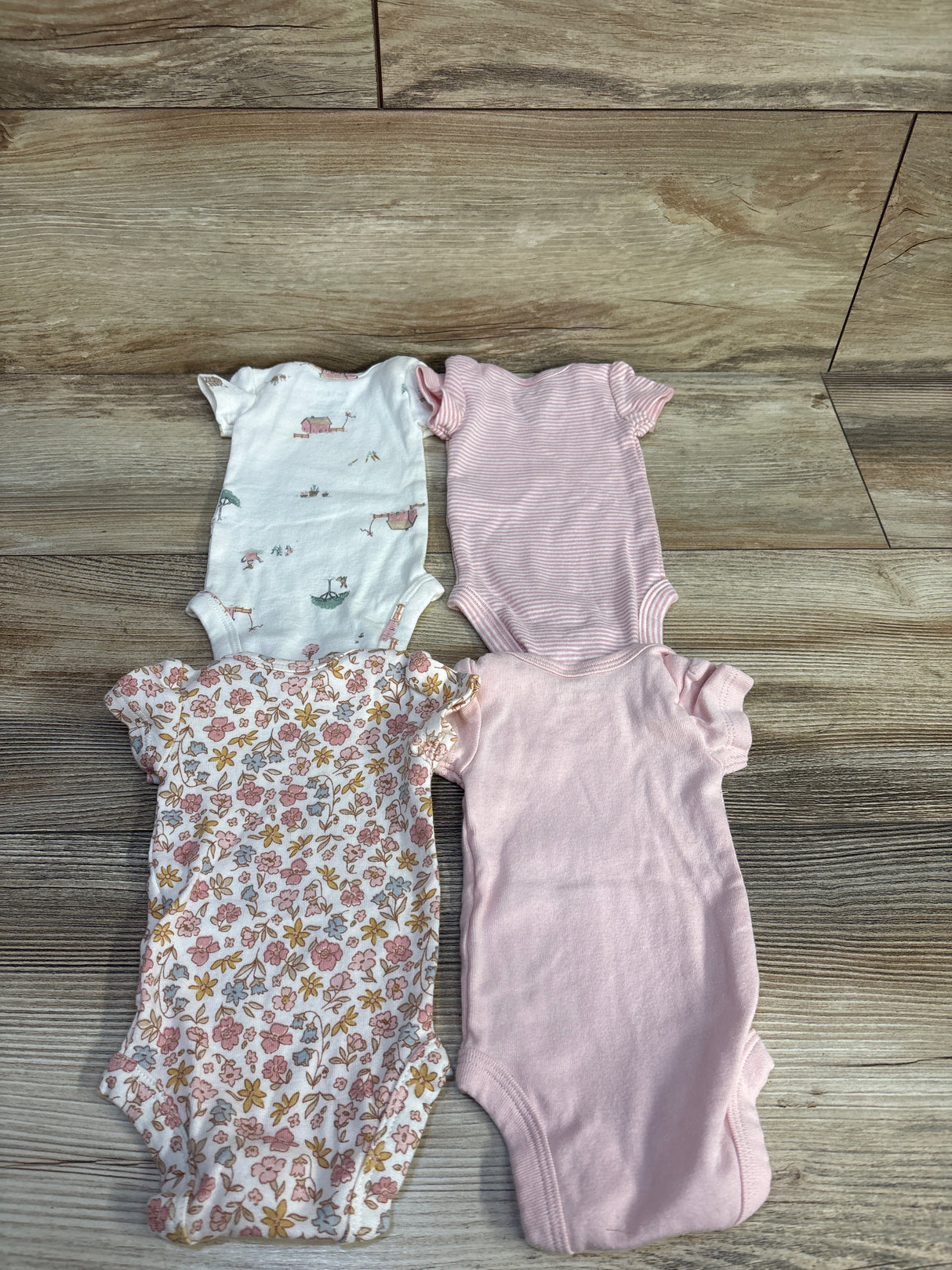 Carter's 4pk Bodysuits Pink sz Preemie