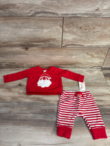 NEW Cat & Jack 2pc Santa Sweatshirt & Pants Red sz Newborn