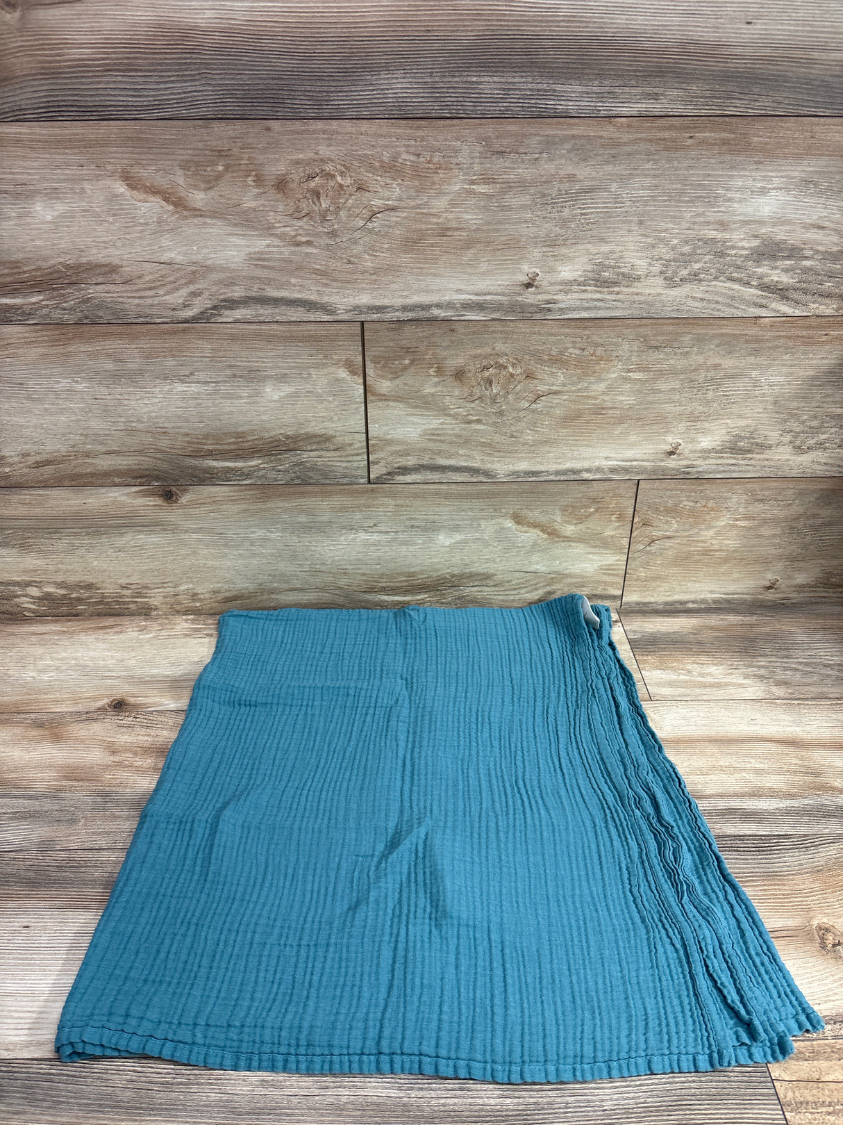 Cloud Island Muslin Swaddle Baby Blanket Blue 47x47''