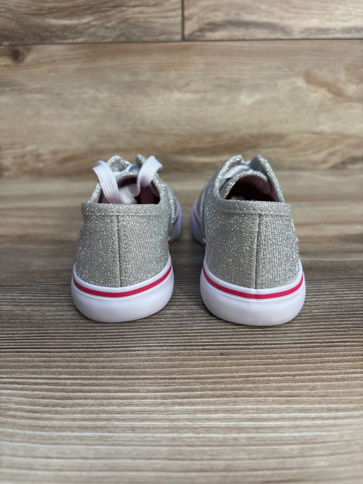 Giggle Girls Glitter Casual Shoes Silver sz 11c