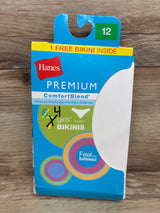 NEW Hanes Premium ComfortBlend 4pk Girls' Bikinis sz 12
