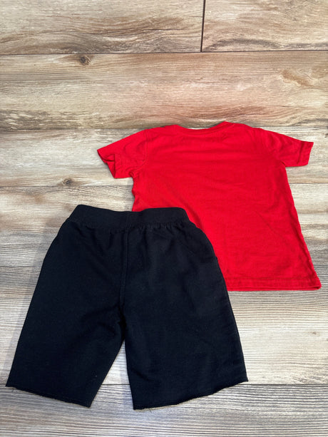 Calvin Klein 2pc Logo Shirt & Shorts Red sz 4T - Me n Mommy To Be