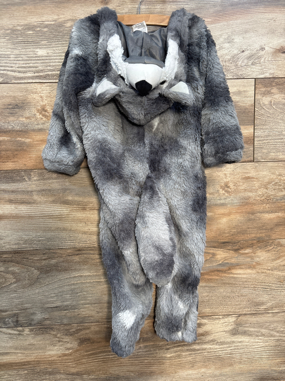 Hyde and Eek Grey Wolf Plush Halloween Costume sz 18-24m