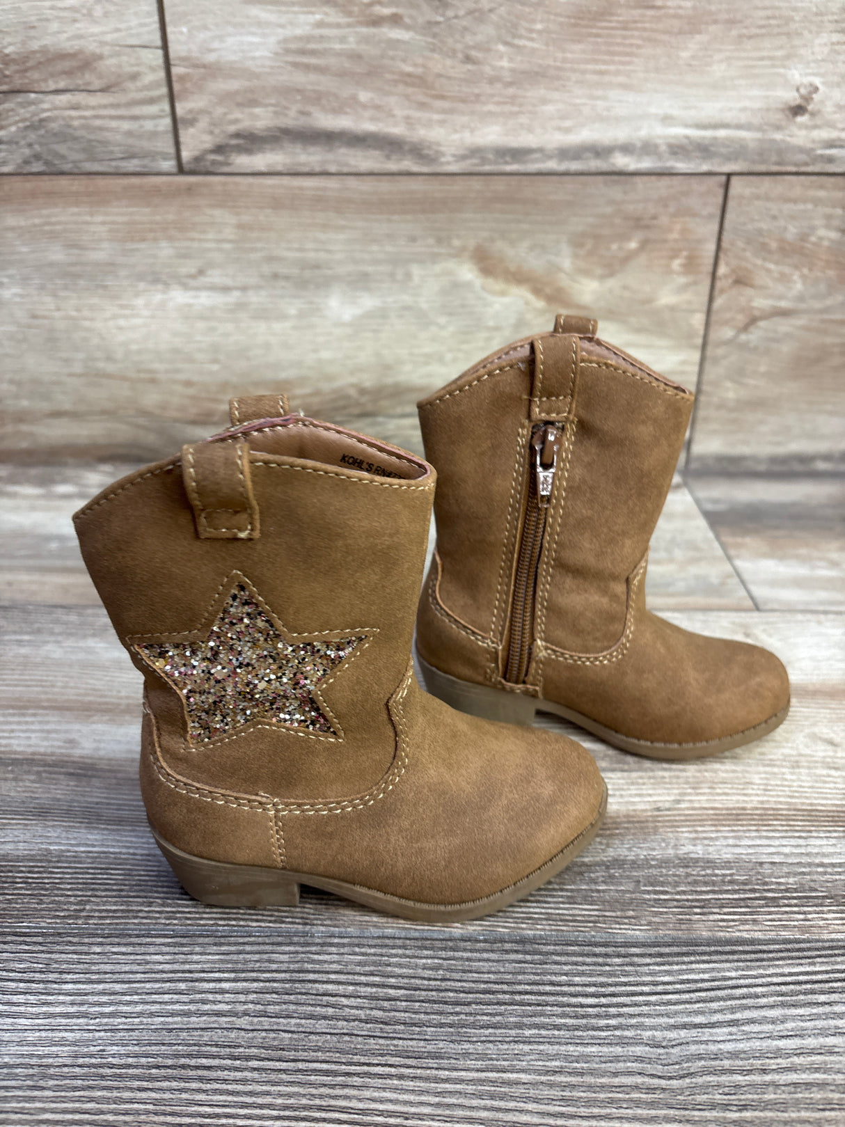 Jumping Beans Faux Suede Boots Tan sz 5c