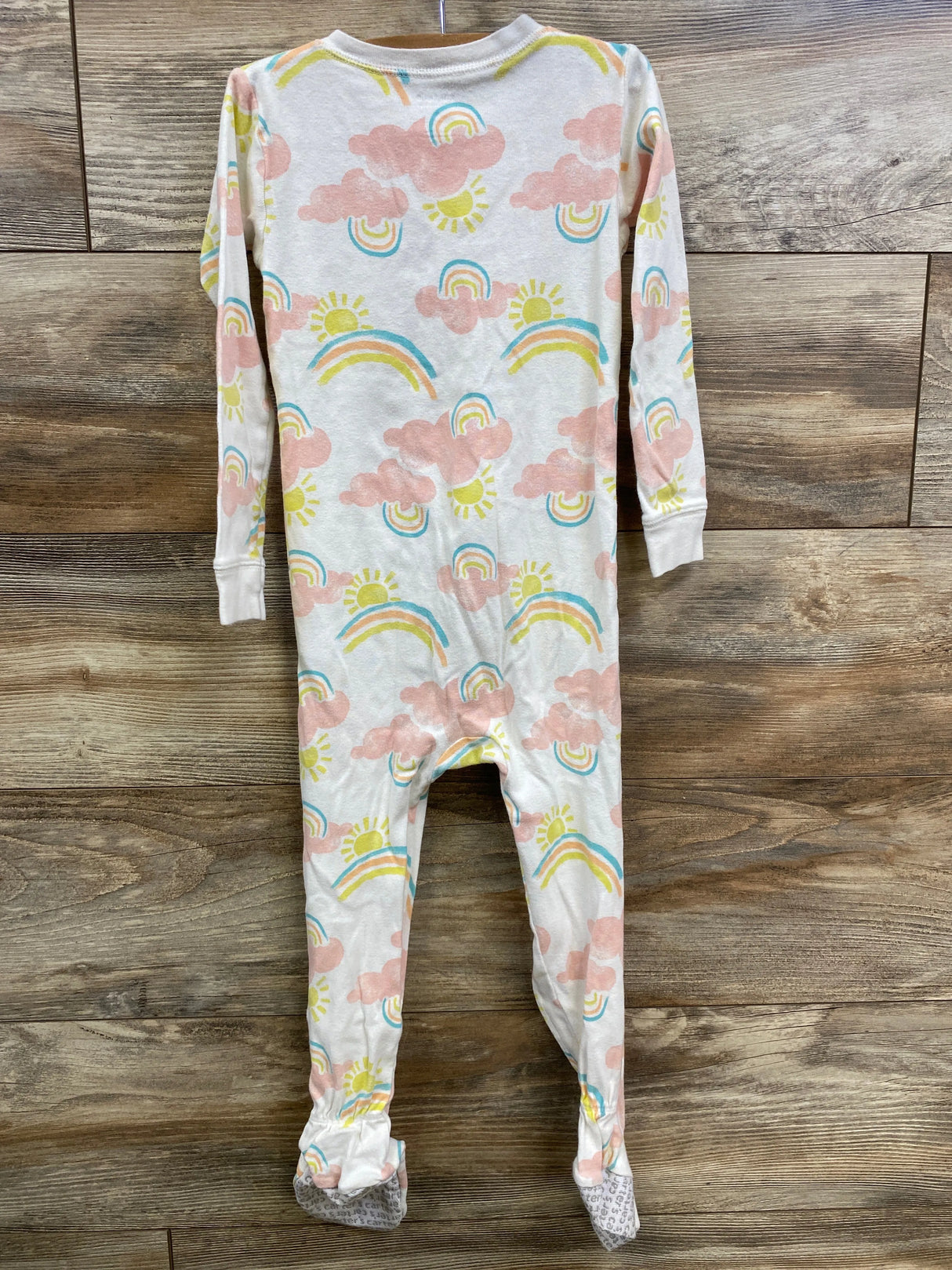 Just One You Rainbow Sleeper White sz 4T - Me n Mommy To Be
