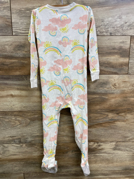 Just One You Rainbow Sleeper White sz 4T - Me n Mommy To Be