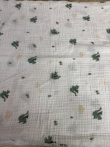 Cloud Island Muslin Swaddle Baby Blanket White 47x47''