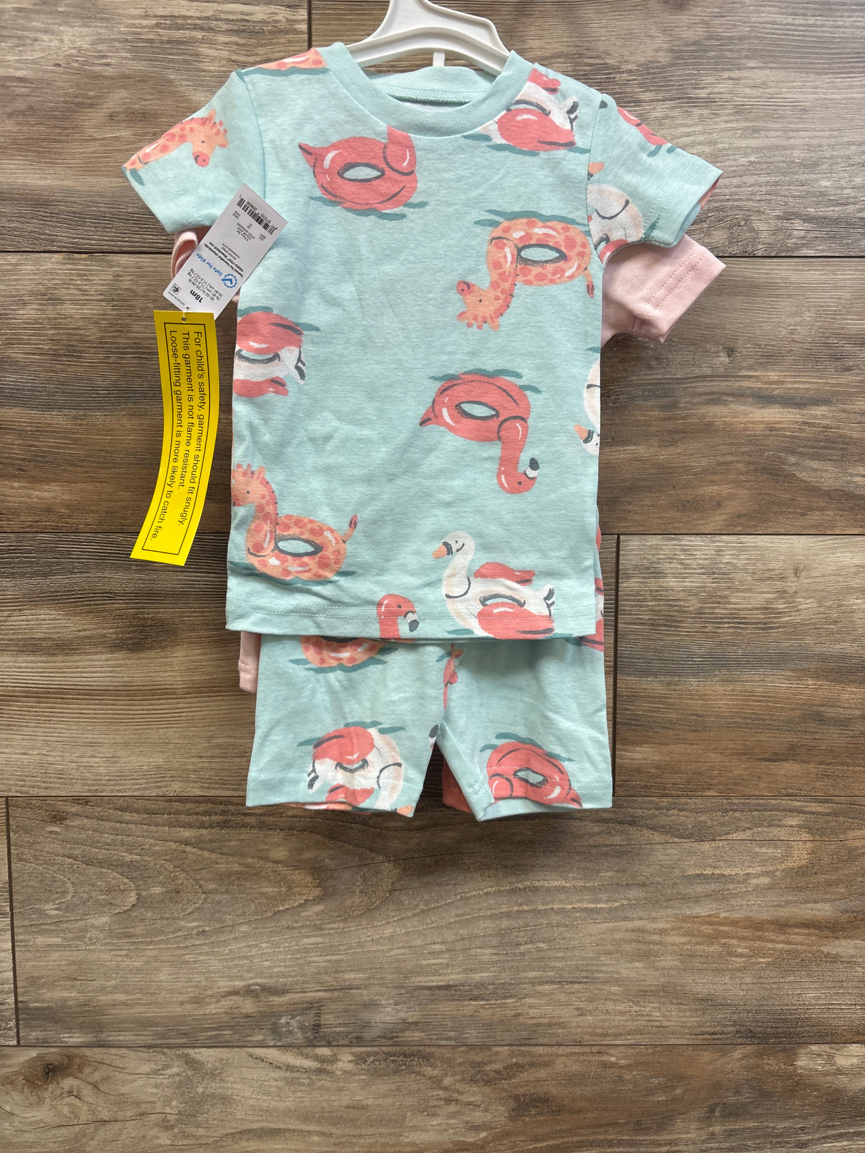 NEW Just One You 4pc Animal Pajama Set Pink sz 18m