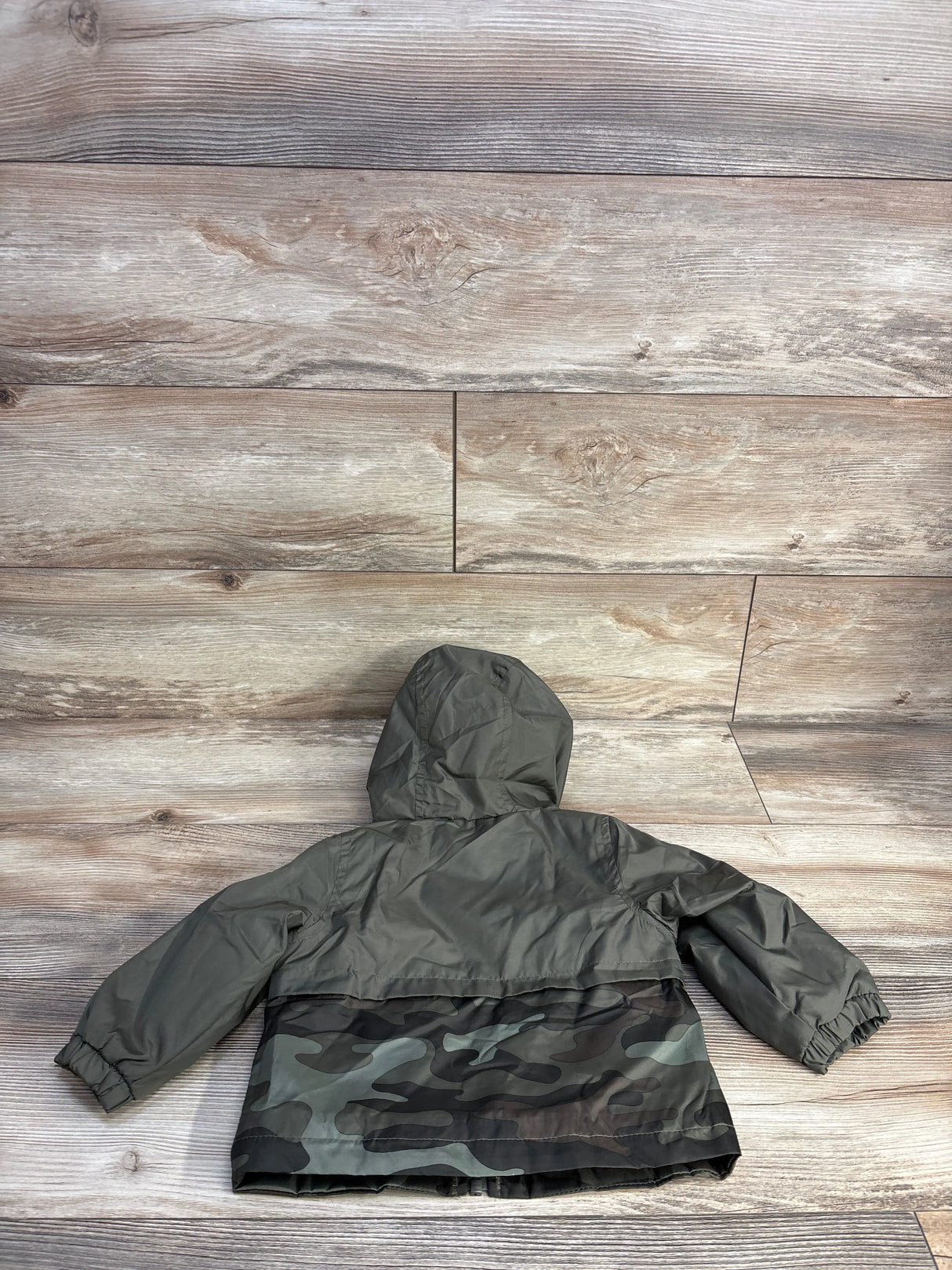 Carter's Camo Fleece Full Zip Jacket Green sz 12m - Me n Mommy To Be