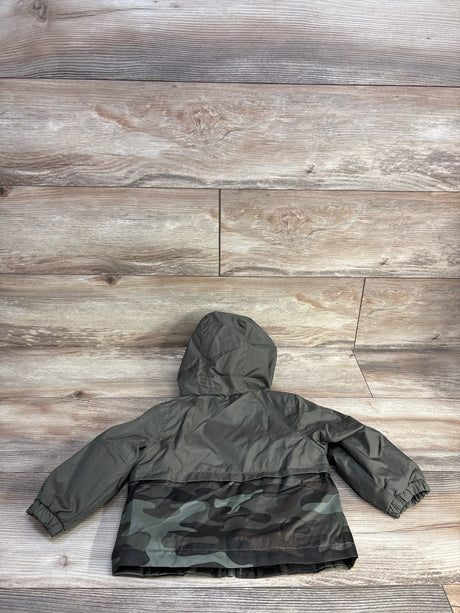 Carter's Camo Fleece Full Zip Jacket Green sz 12m - Me n Mommy To Be