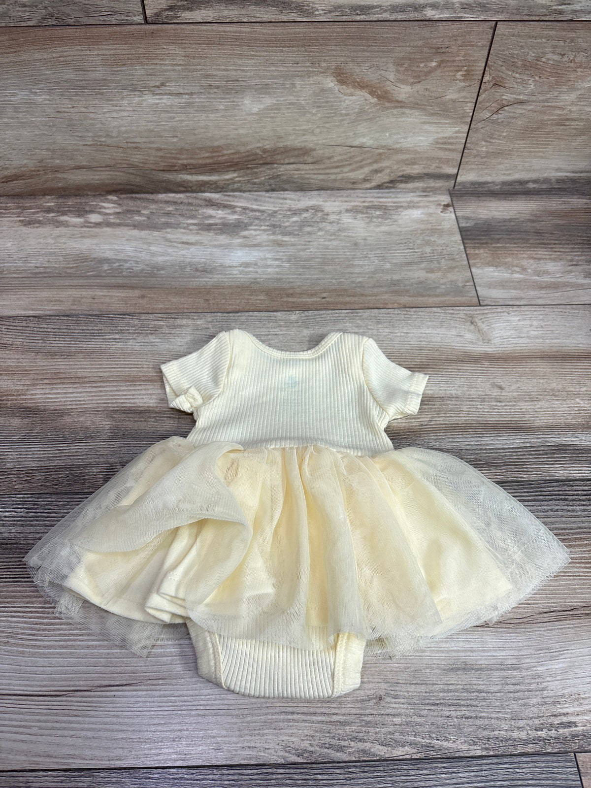 Disney Baby Winnie The Pooh Ribbed Tutu Bodysuit Yellow sz Newborn