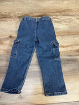 Zara Denim Cargo Jeans Blue sz 2-3T