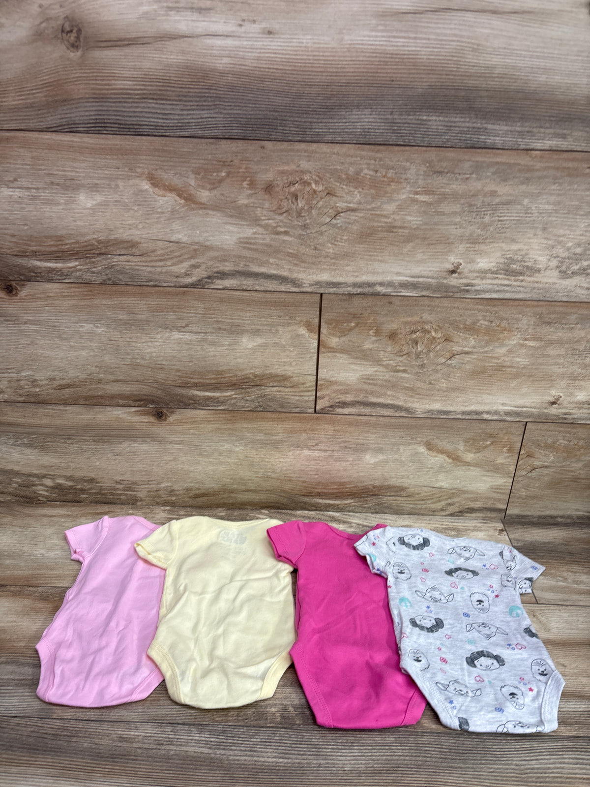 Happy Threads x Star Wars 4pk Bodysuits Pink sz 3-6m
