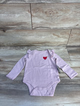 NEW Baby Gap Long Sleeve Bodysuit Pink sz 3-6m