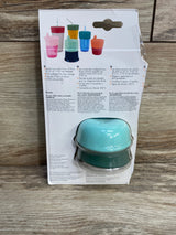 NEW Boon Snug Silicone Sippy Cup Lids & Straws 6pc