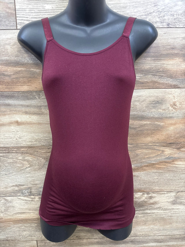 Feathers Maternity Nursing Cami Burgundy One Size - Me n Mommy To Be