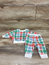 Cat & Jack 2pc Sherpa Pullover Sweatshirt & Pants Set White sz 3-6m