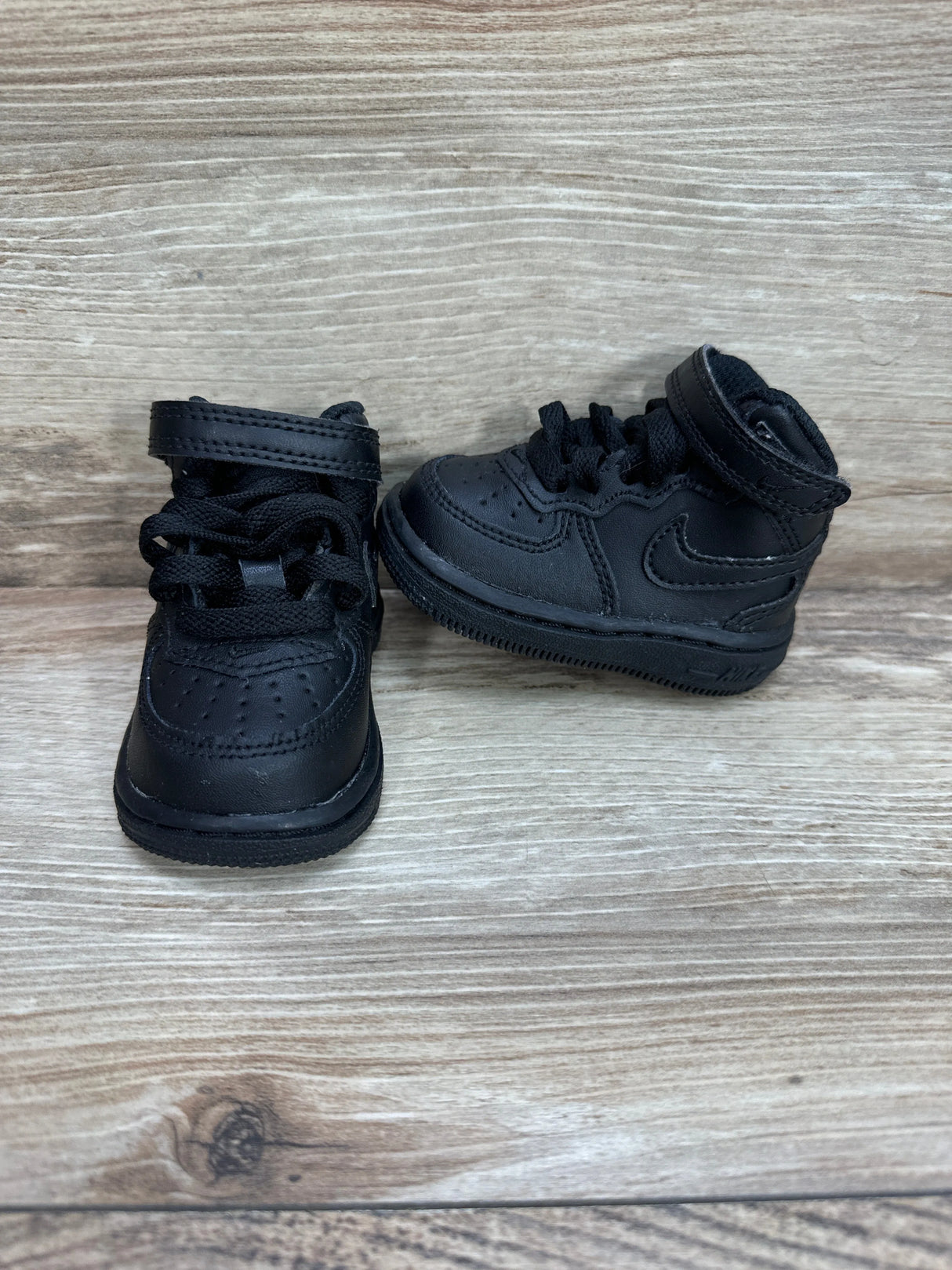 Nike Air Force 1 Mid Black Sneakers sz 2c